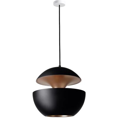 DCW éditions Here Comes The Sun Lampada a sospensione - Nero - Interno in rame - 45cm DCW éditions Here Comes The Sun Lampada a sospensione - Nero - Interno in rame - 45cm