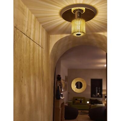 DCW éditions - Lampada a soffitto in alluminio dorato In the sun DCW éditions - Lampada a soffitto in alluminio dorato In the sun