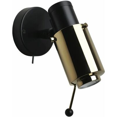 Lampada da parete Biny Spot di DCW Editions - Nero e Oro Lampada da parete Biny Spot di DCW Editions - Nero e Oro
