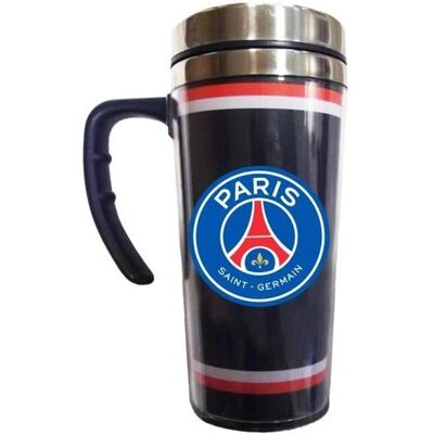 Mug en aluminium PSG 450ml Bleu et blanc TrendyFlair - Publicité Mug en aluminium PSG 450ml Bleu et blanc TrendyFlair - Publicité