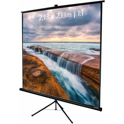 Écran de projection portable KIMEX - trépied 2,13x2,13m - 1/1 - Publicité Écran de projection portable KIMEX - trépied 2,13x2,13m - 1/1 - Publicité