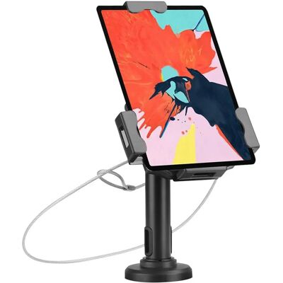 Supporto universale antitaccheggio per tablet KIMEX 091-2401 - Montaggio su tavolo/muro Supporto universale antitaccheggio per tablet KIMEX 091-2401 - Montaggio su tavolo/muro