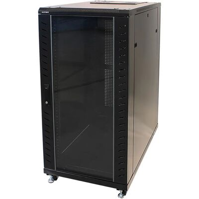 Armoire rack Kimex 112-6833K - 33U, Noir, 600x800mm - Publicité Armoire rack Kimex 112-6833K - 33U, Noir, 600x800mm - Publicité