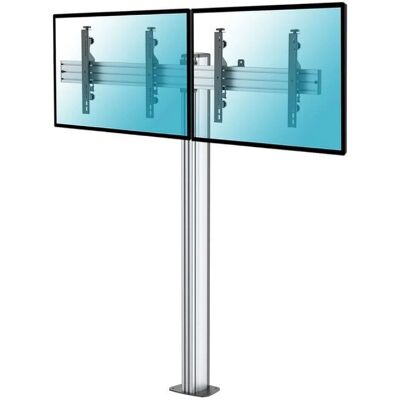 KIMEX Doppel-TV-Bodenständer - Höhenverstellbar 43-49" VESA 400x400 KIMEX Doppel-TV-Bodenständer - Höhenverstellbar 43-49" VESA 400x400
