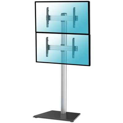KIMEX Doppel-TV-Ständer - Höhenverstellbar 240cm - Für 2 x 65" Bildschirme KIMEX Doppel-TV-Ständer - Höhenverstellbar 240cm - Für 2 x 65" Bildschirme