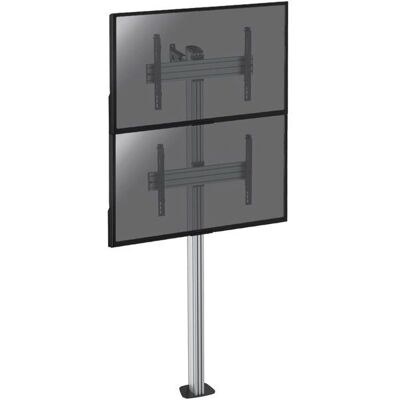 Kimex - Bodenständer für 2 Fernseher 40-65" Höhe 240cm VESA 600x400 - TV Halterung Kimex - Bodenständer für 2 Fernseher 40-65" Höhe 240cm VESA 600x400 - TV Halterung