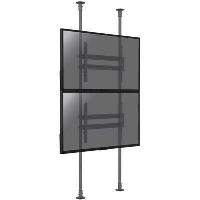 KIMEX Boden-zu-Decke TV-Halterung - 2 Bildschirme 50-100" - Max 300cm KIMEX Boden-zu-Decke TV-Halterung - 2 Bildschirme 50-100" - Max 300cm