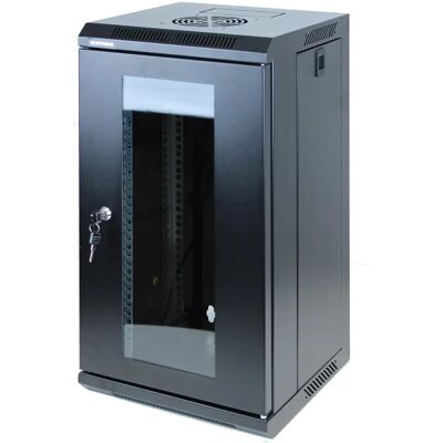 KIMEX Wand Rack 10'' - 312x310mm 12U - Schwarz KIMEX Wand Rack 10'' - 312x310mm 12U - Schwarz