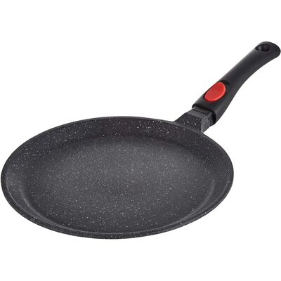 KAMBERG 0008051 - Sartén para tortitas 28cm - Mango desmontable - Fundido de aluminio - Acabado apariencia piedra - Para todos los cocinas KAMBERG 0008051 - Sartén para tortitas 28cm - Mango desmontable - Fundido de aluminio - Acabado apariencia piedra - Para todos los cocinas