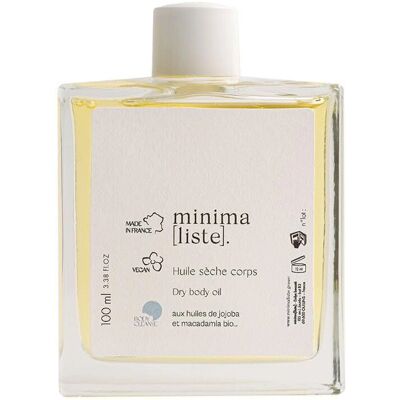 Huile Corps Bio Minima - Nourrissante, Régénérante & Hydratante - 100ml - Publicité Huile Corps Bio Minima - Nourrissante, Régénérante & Hydratante - 100ml - Publicité