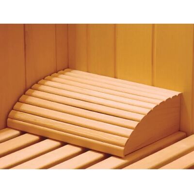 Repose-tête France Sauna - Support en bois ergonomique pour sauna - Infrarouge & Finlandaise - Publicité Repose-tête France Sauna - Support en bois ergonomique pour sauna - Infrarouge & Finlandaise - Publicité