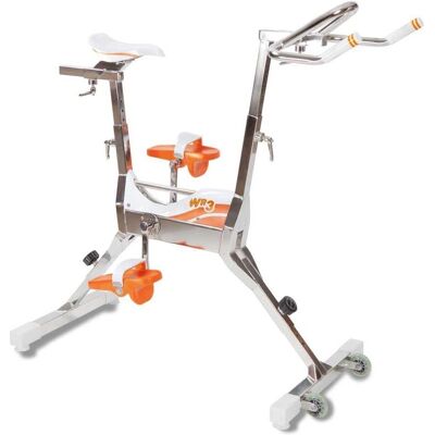 WATERFLEX Aquabike Wellness - 18,5kg - Système Click & Turn - Blanc/Orange - Aquabike - Publicité WATERFLEX Aquabike Wellness - 18,5kg - Système Click & Turn - Blanc/Orange - Aquabike - Publicité