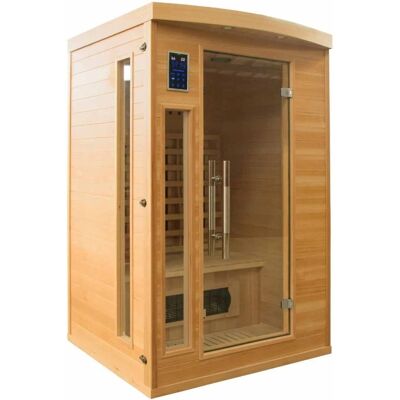 France Sauna - Sauna infrarouge Apollon Quartz 2 places - 120x123x190 cm - Publicité France Sauna - Sauna infrarouge Apollon Quartz 2 places - 120x123x190 cm - Publicité