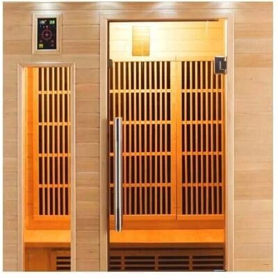 France Sauna - Sauna infrarouges Apollon Quartz 3 places - 153 x 128 x 190 cm - Bois - Publicité France Sauna - Sauna infrarouges Apollon Quartz 3 places - 153 x 128 x 190 cm - Bois - Publicité