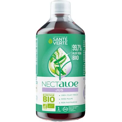 Sante Verte Nectaloe Aloe Vera 99,7% Bio Jus - 1L - Digestion & Transit - Publicité Sante Verte Nectaloe Aloe Vera 99,7% Bio Jus - 1L - Digestion & Transit - Publicité