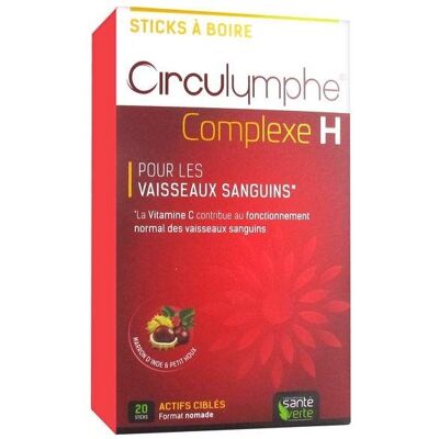 Santé Verte Circulymphe Complexe H Sticks - Soutien des vaisseaux sanguins - Publicité Santé Verte Circulymphe Complexe H Sticks - Soutien des vaisseaux sanguins - Publicité