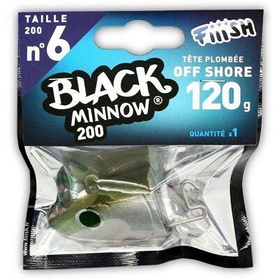 Fiiish - Black Minnow No.6 - Offshore - 120 g - Jig Head Fiiish - Black Minnow No.6 - Offshore - 120 g - Jig Head
