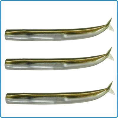 Fiiish - Crazy Sand Eel - Vert - 120mm - Leurre souple - Publicité Fiiish - Crazy Sand Eel - Vert - 120mm - Leurre souple - Publicité