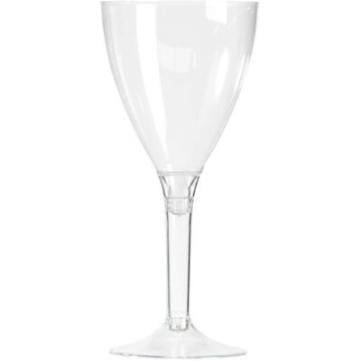 JADEO 10 Verres à Vin en Plastique - 160 ml - Élégants et Réutilisables - Publicité JADEO 10 Verres à Vin en Plastique - 160 ml - Élégants et Réutilisables - Publicité