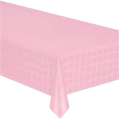 JADEO Pastel Pink Damask Paper Roll Tablecloth - Tablecloth JADEO Pastel Pink Damask Paper Roll Tablecloth - Tablecloth