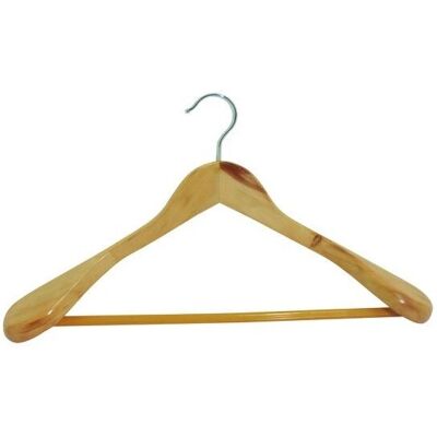 MSV Holz-Kleiderbügel - Spezielle Schulterfläche - Bar für Hosen - Kleiderbügel MSV Holz-Kleiderbügel - Spezielle Schulterfläche - Bar für Hosen - Kleiderbügel