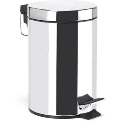 MSV Model 3700703904380 Stainless Steel 5L Trash Can MSV Model 3700703904380 Stainless Steel 5L Trash Can