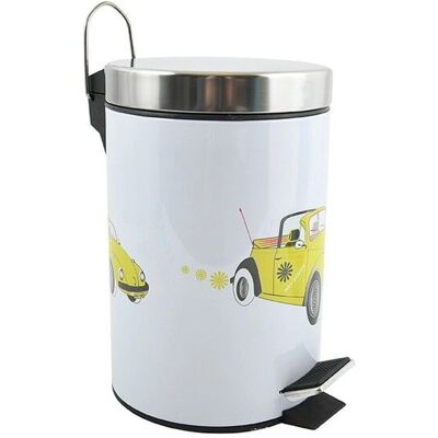 MSV Cox 70's Stainless Steel Pedal Bin - 3L Trash Can MSV Cox 70's Stainless Steel Pedal Bin - 3L Trash Can