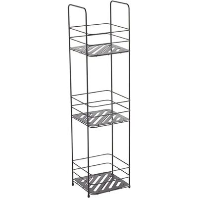 Estante de baño MSV Kery de 3 niveles - Negro Estante de baño MSV Kery de 3 niveles - Negro