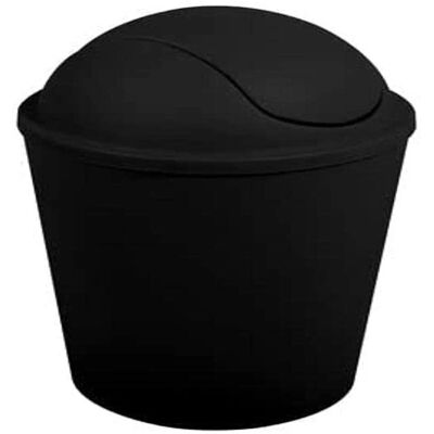 MSV Ako Poubelle - 5,5L, Couvercle à Bascule, Noir - Publicité MSV Ako Poubelle - 5,5L, Couvercle à Bascule, Noir - Publicité