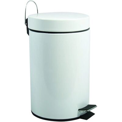 MSV 100023 Stahl Weiß Mülleimer - 12L MSV 100023 Stahl Weiß Mülleimer - 12L