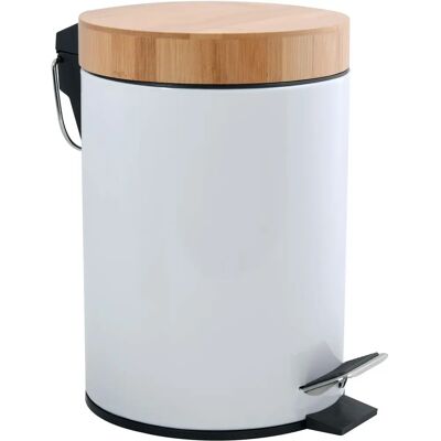 MSV Aza 3L Mülleimer - Modern Bambus Stahl Design MSV Aza 3L Mülleimer - Modern Bambus Stahl Design