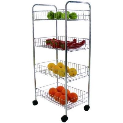 MSV 3700703912781 Carrinho de serviço de alimentos - Multifuncional, 4 níveis, Branco MSV 3700703912781 Carrinho de serviço de alimentos - Multifuncional, 4 níveis, Branco