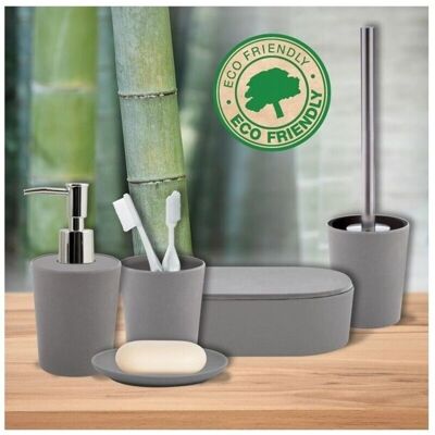 Set de accesorios de baño en fibra de bambú Spirella - Accesorios de baño Set de accesorios de baño en fibra de bambú Spirella - Accesorios de baño