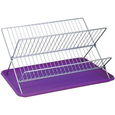 MSV Erik - Klappbarer Geschirrabtropfständer - Lila - Küchenaccessoire MSV Erik - Klappbarer Geschirrabtropfständer - Lila - Küchenaccessoire