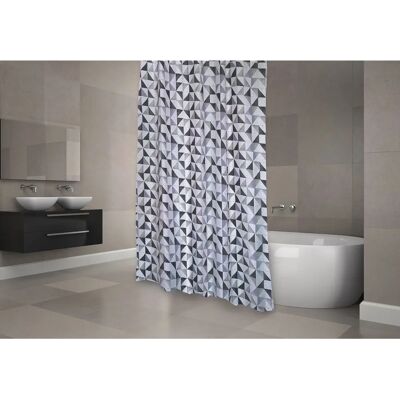 Cortina de banho MSV Calula Cinza - Impermeável, 180x200cm Cortina de banho MSV Calula Cinza - Impermeável, 180x200cm