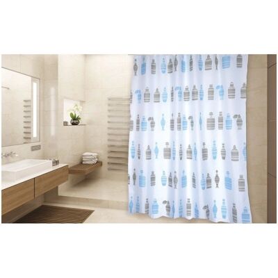 MSV Modèle 3700703916628 Rideau de douche en polyester bleu - Rideau de douche - Publicité MSV Modèle 3700703916628 Rideau de douche en polyester bleu - Rideau de douche - Publicité