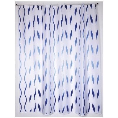 MSV Modèle 3700703917069 - Rideau de Douche Bleu et Blanc - Publicité MSV Modèle 3700703917069 - Rideau de Douche Bleu et Blanc - Publicité