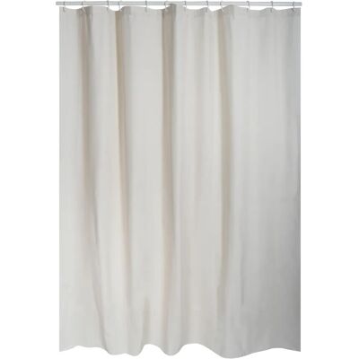 MSV - Cortina de Ducha Algodón y Poliéster - 180x200cm - Beige MSV - Cortina de Ducha Algodón y Poliéster - 180x200cm - Beige