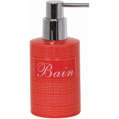 Dispenser de sabonete em cerâmica vermelho MSV Dinan Dispenser de sabonete em cerâmica vermelho MSV Dinan