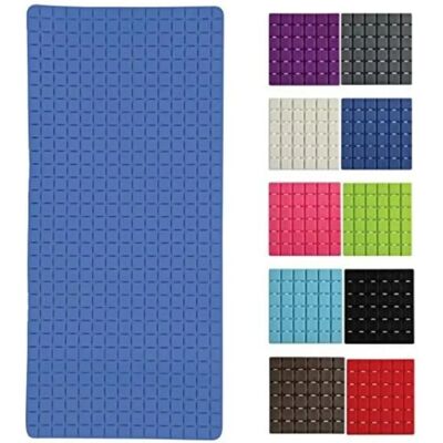 Tapis de baignoire MSV Quadro Premium - Bleu foncé - 36x76cm - Publicité Tapis de baignoire MSV Quadro Premium - Bleu foncé - 36x76cm - Publicité