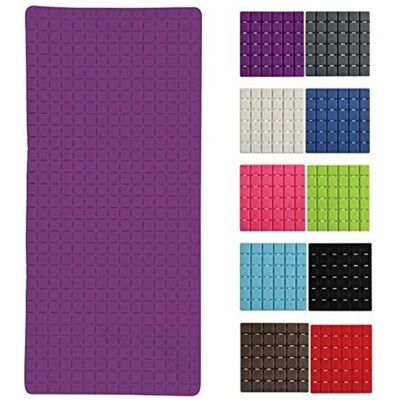MSV Quadro Premium Badewanneneinlage - Lila, 36x76cm, Rutschfest MSV Quadro Premium Badewanneneinlage - Lila, 36x76cm, Rutschfest