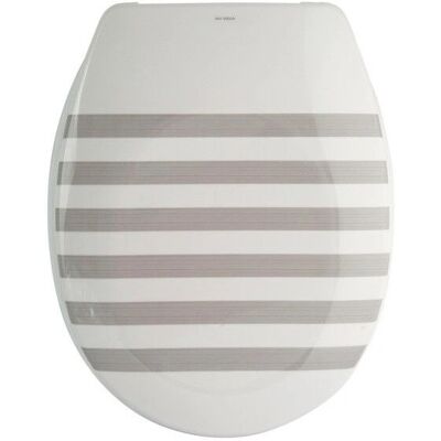 Asiento de inodoro MSV - Duroplast Gris Softclose Oval Asiento de inodoro MSV - Duroplast Gris Softclose Oval