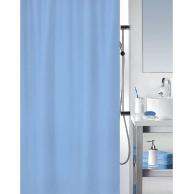 Cortina de Ducha Azul de Poliéster MSV - 180x200 cm Cortina de Ducha Azul de Poliéster MSV - 180x200 cm