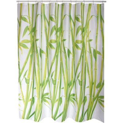 MSV Bambus Polyester Duschvorhang - 180x200cm - Duschvorhang MSV Bambus Polyester Duschvorhang - 180x200cm - Duschvorhang
