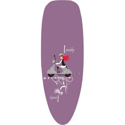 Housse de planche à repasser MSV Larissa - 125x43cm, Violet - Publicité Housse de planche à repasser MSV Larissa - 125x43cm, Violet - Publicité
