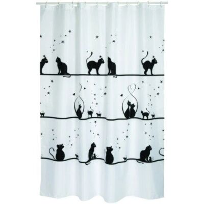 MSV - GATITOS - Polyester - Rideau de douche - Publicité MSV - GATITOS - Polyester - Rideau de douche - Publicité