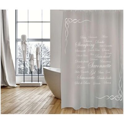 MSV 3700703933595 Shower Curtain - Taupe - Waterproof Polyester MSV 3700703933595 Shower Curtain - Taupe - Waterproof Polyester