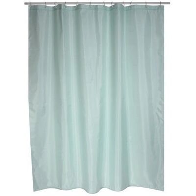 MSV Green Polyester Shower Curtain - 180x200cm - Shower Type MSV Green Polyester Shower Curtain - 180x200cm - Shower Type