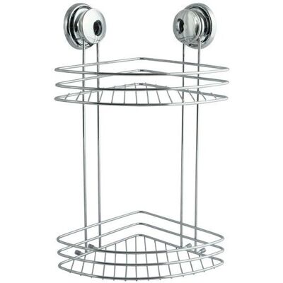 Estante de pared MSV 144904 de acero cromado - Estante de acero para pared Estante de pared MSV 144904 de acero cromado - Estante de acero para pared