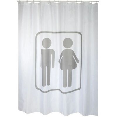 MSV Modèle 144047 Rideau de douche en polyester blanc - Rideau de douche - Publicité MSV Modèle 144047 Rideau de douche en polyester blanc - Rideau de douche - Publicité